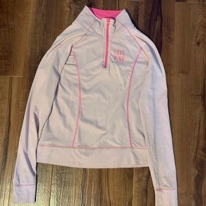S Light Pink Half Zip Jacket